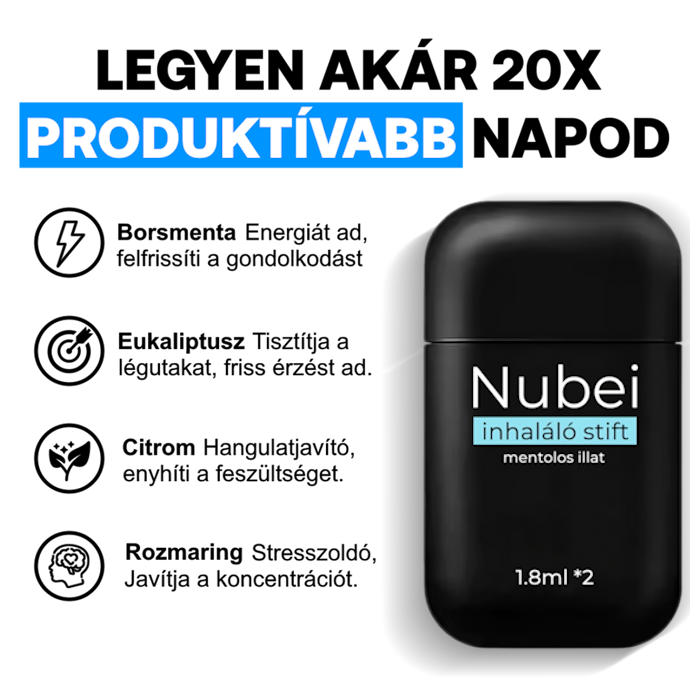 Nubei Mentolos Légúttisztító Stift