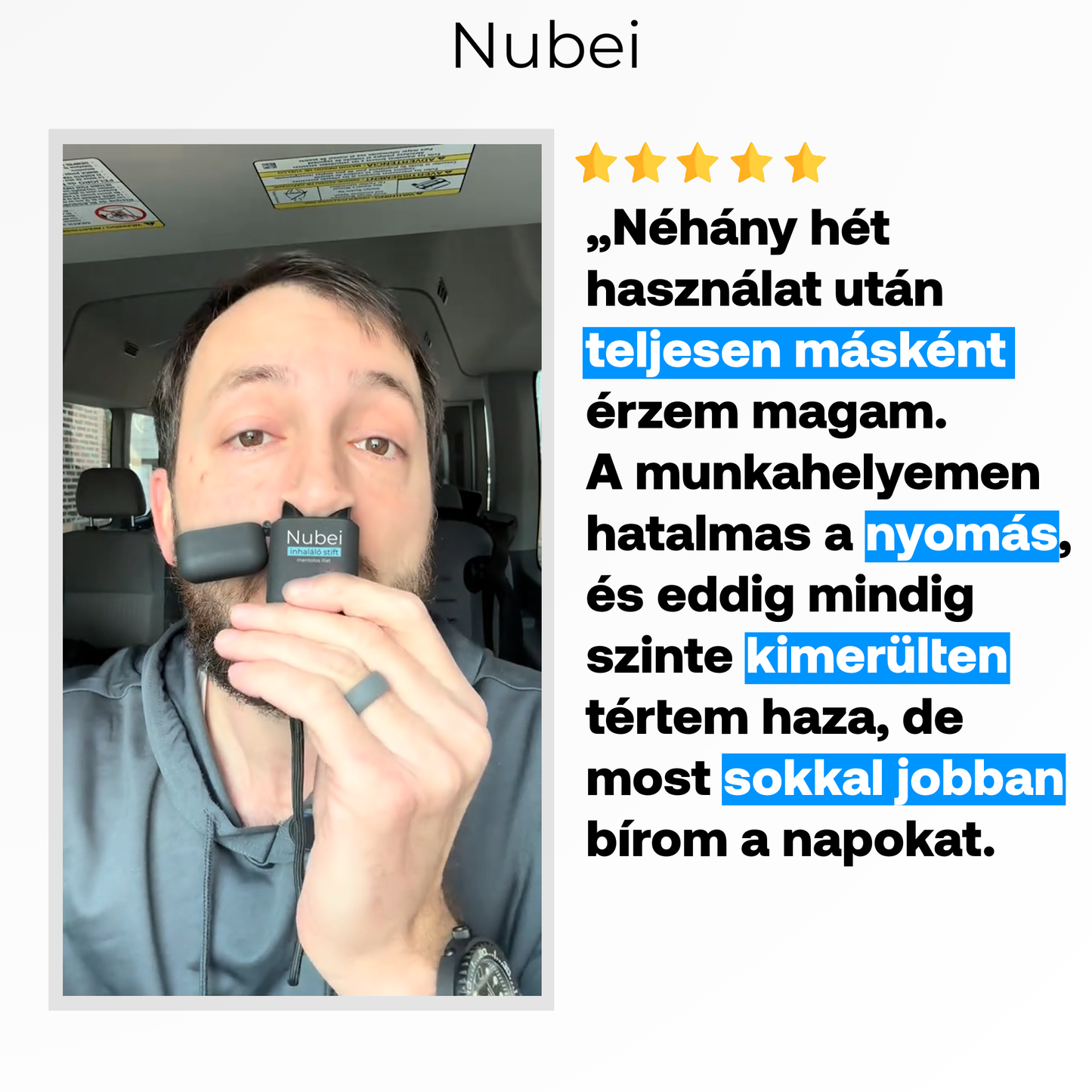 Nubei Mentolos Légúttisztító Stift